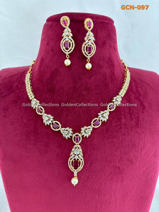 Kundan Necklace Set : Fashion Necklace Jewelry GoldenCollections 