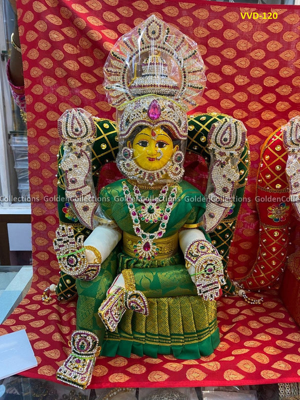 Varalakshmi Amman Idol Full Set 21 in Green VVD120