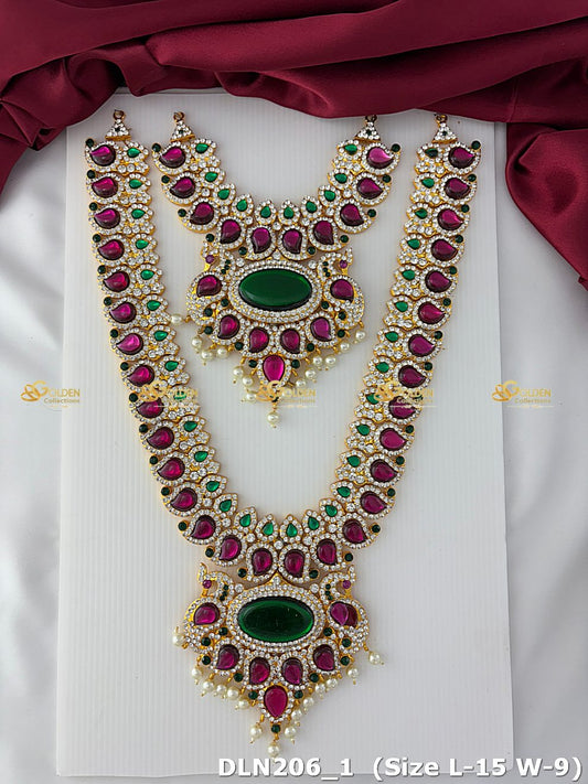 Long Haram Necklace With Deity Charms Symbolic And Stylish_1