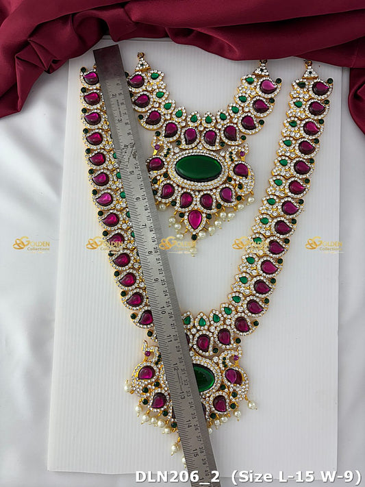 Long Haram Necklace With Deity Charms Symbolic And Stylish_2