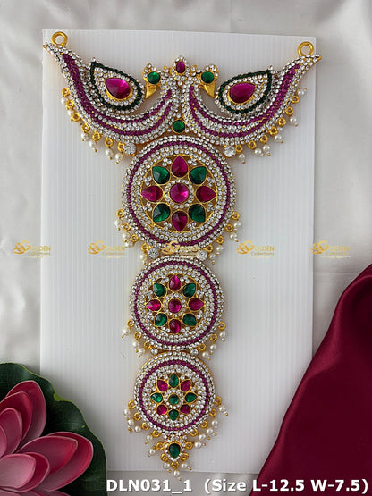 Long Necklace For Deity Goldencollections Dln 031_1