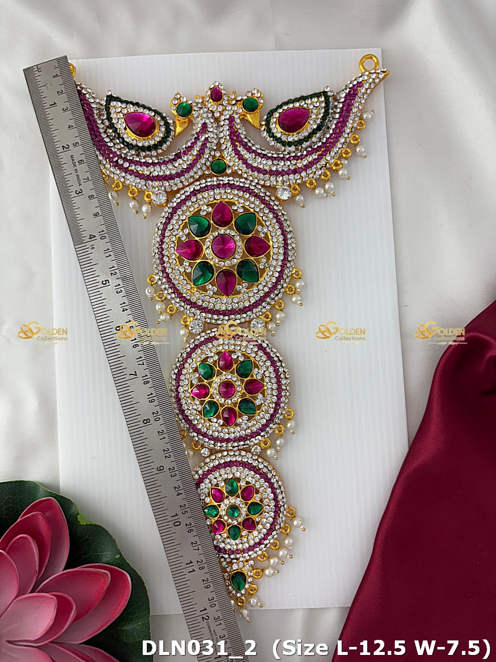 Long Necklace For Deity Goldencollections Dln 031_2