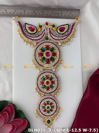 Long Necklace For Deity Goldencollections Dln 031_3