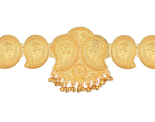 Mango Gold Plated Traditional Temple Waist Belt Vaddanam 