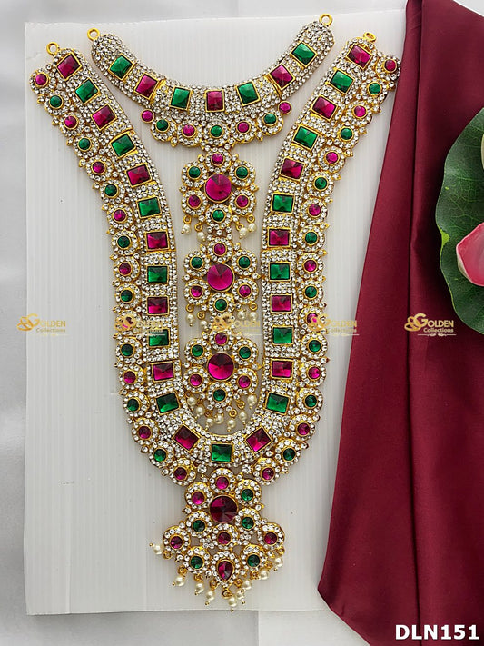Deity Chest Long Haram DLN151 for Venkateshwara and goddess idol chest alankaram image 1