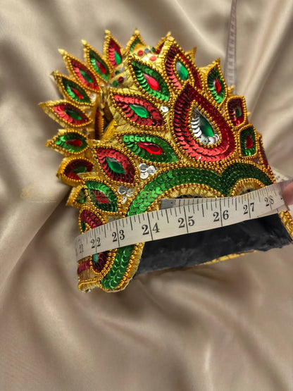 Peacock Bharatanatyam Drama Crown BDC5 drama dance crown image 4