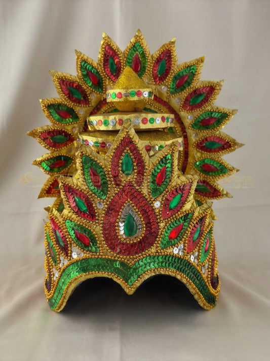 Bharatanatyam Peacock Drama Crown BDC-005 for Bharatanatyam and Kuchipudi dance