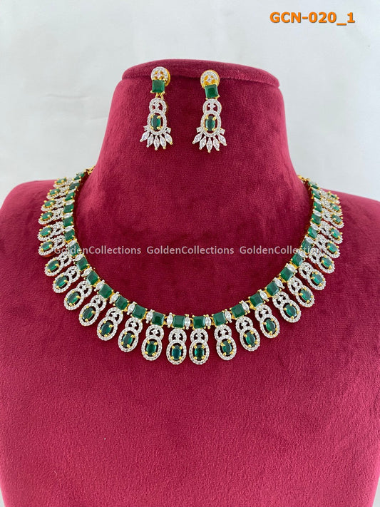 Necklace For Girlfriend : Ladies Artificial Necklace Golden Collections 2