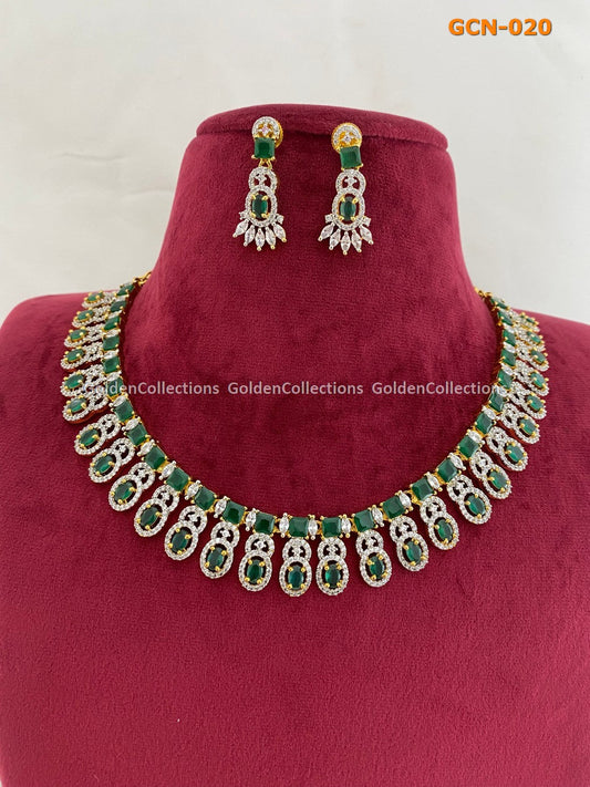 Necklace For Girlfriend : Ladies Artificial Necklace Golden Collections 