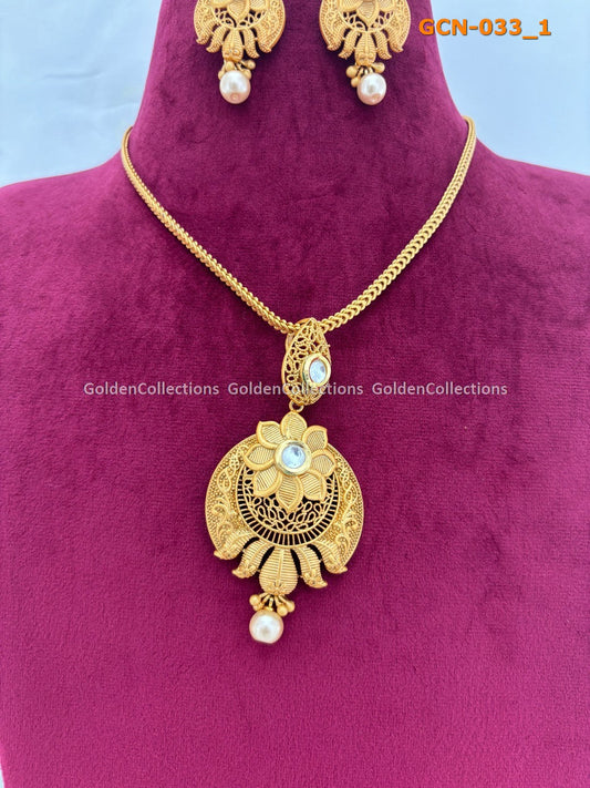 New Necklace : Latest 1Gm Gold Jewellery Online GoldenCollections 2