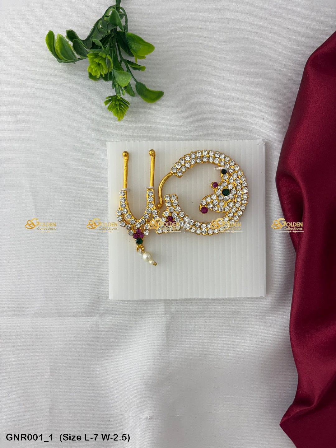 nose ring for goddess goldencollections Size: 7 x 2.5, Color: Multi, Style: Nath Image 1