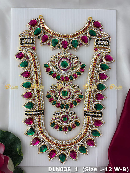 Ornate Deity Long Necklace Goldencollections Dln 038_1