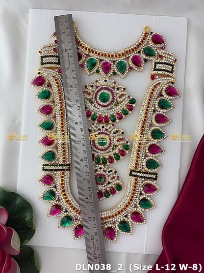 Ornate Deity Long Necklace Goldencollections Dln 038_2