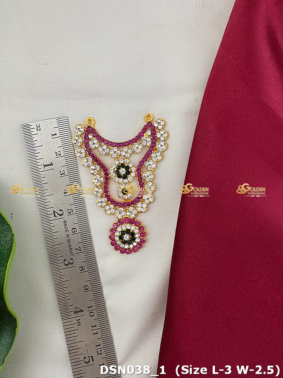 ornate deity short necklace goldencollections dsn 038_3