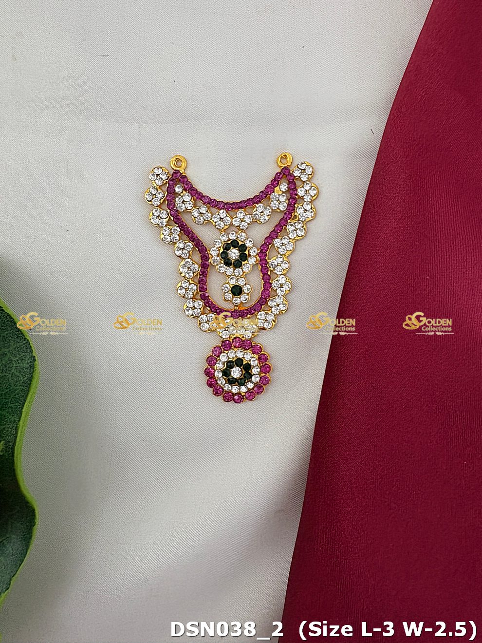 ornate deity short necklace goldencollections dsn 038_1