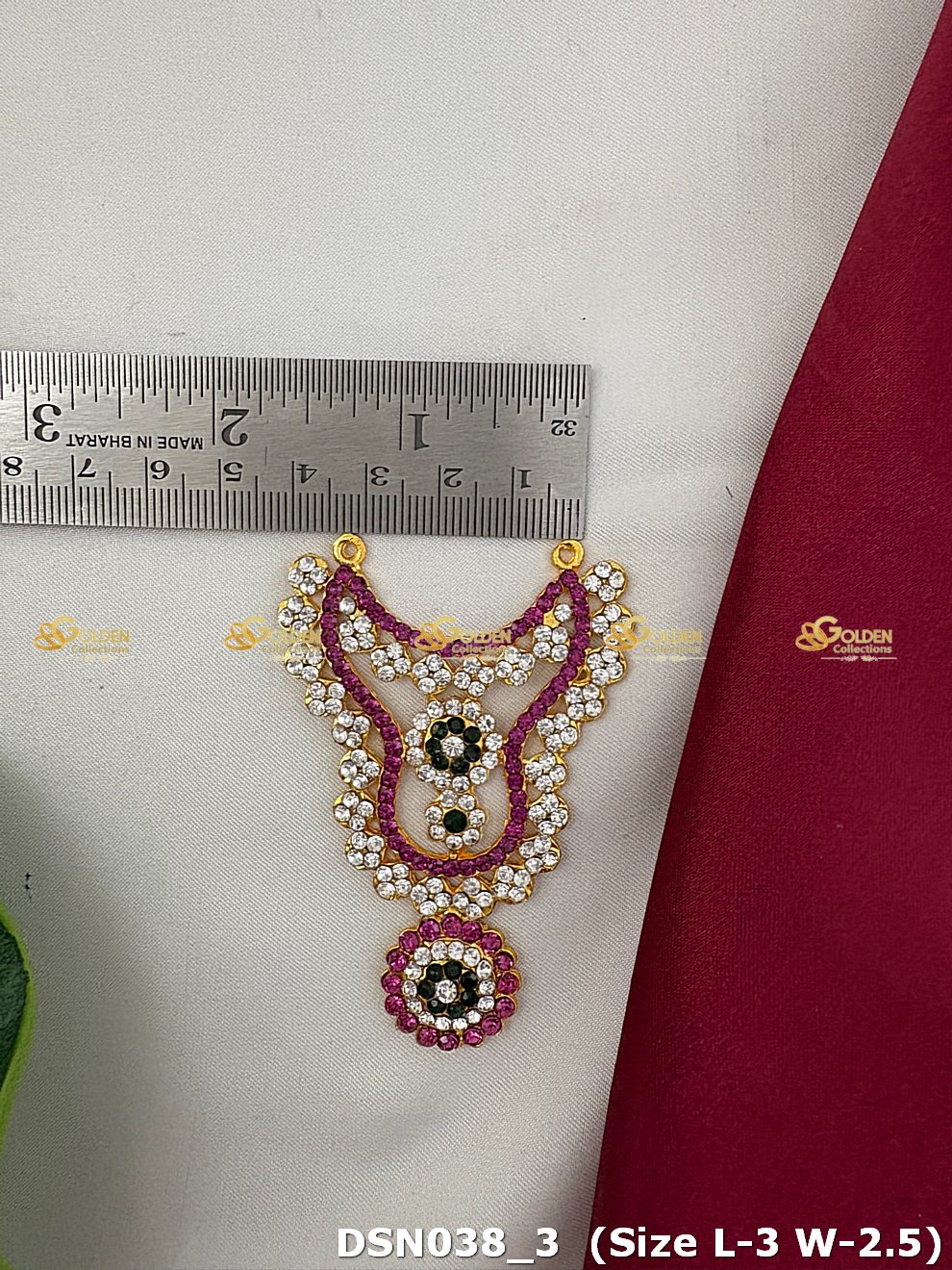 ornate deity short necklace goldencollections dsn 038_2