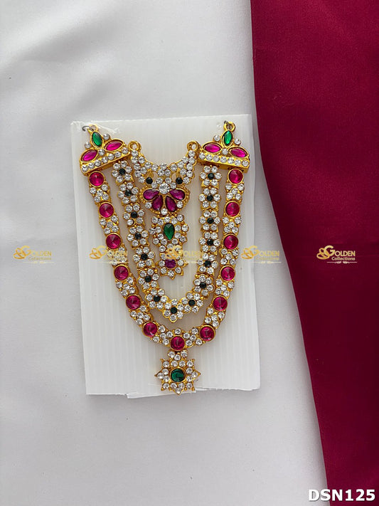 Goddess Chest Necklace DSN125 for Venkateshwara and goddess idol chest alankaram image 2