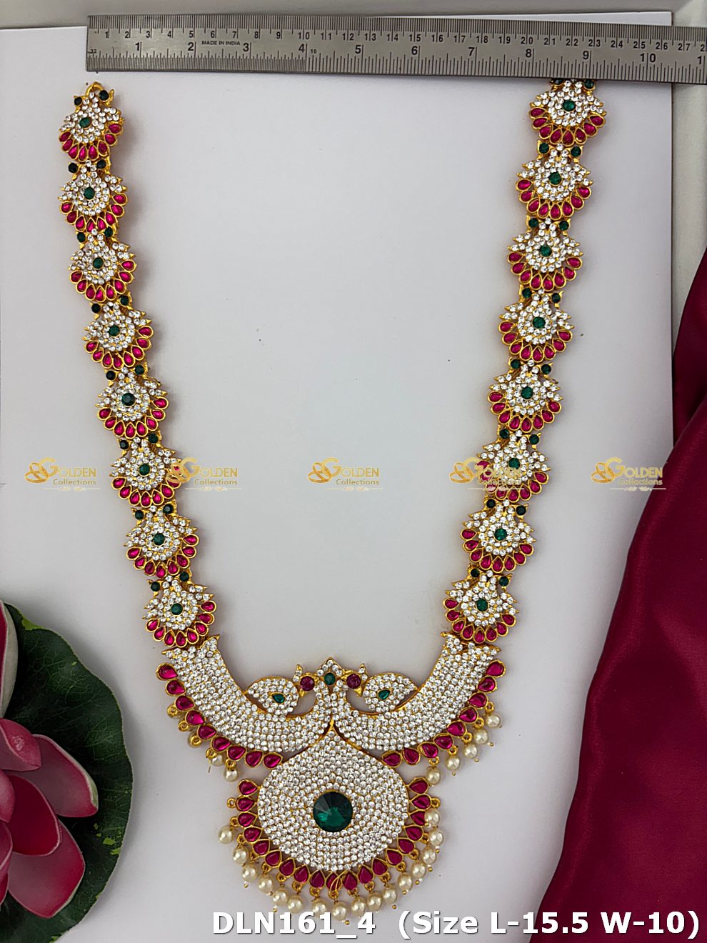 Peacock Perfection Long Harams With Peacock Designs Dln 161_3