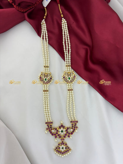 Traditional Pearls Haram for Bharatanatyam Dance