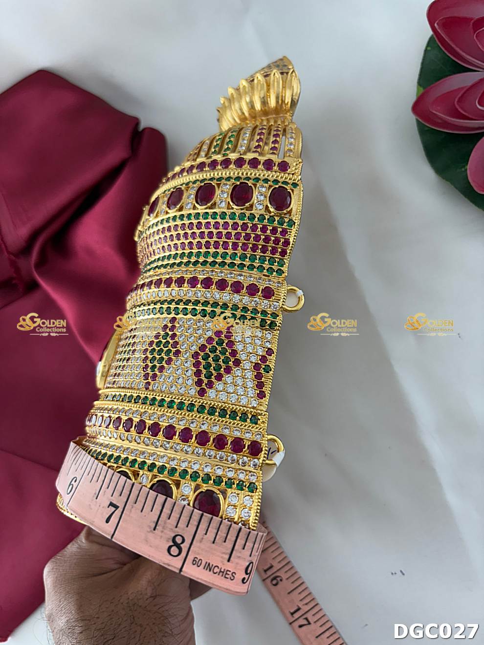 majestic premium deity crown cz temple mukut goldencollections