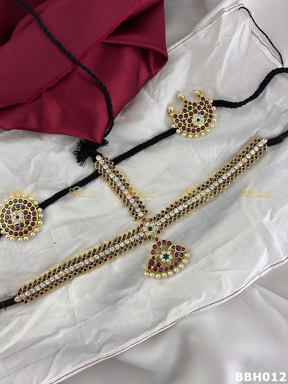 Classical dance headset Nethi Chutti full set temple jewellery