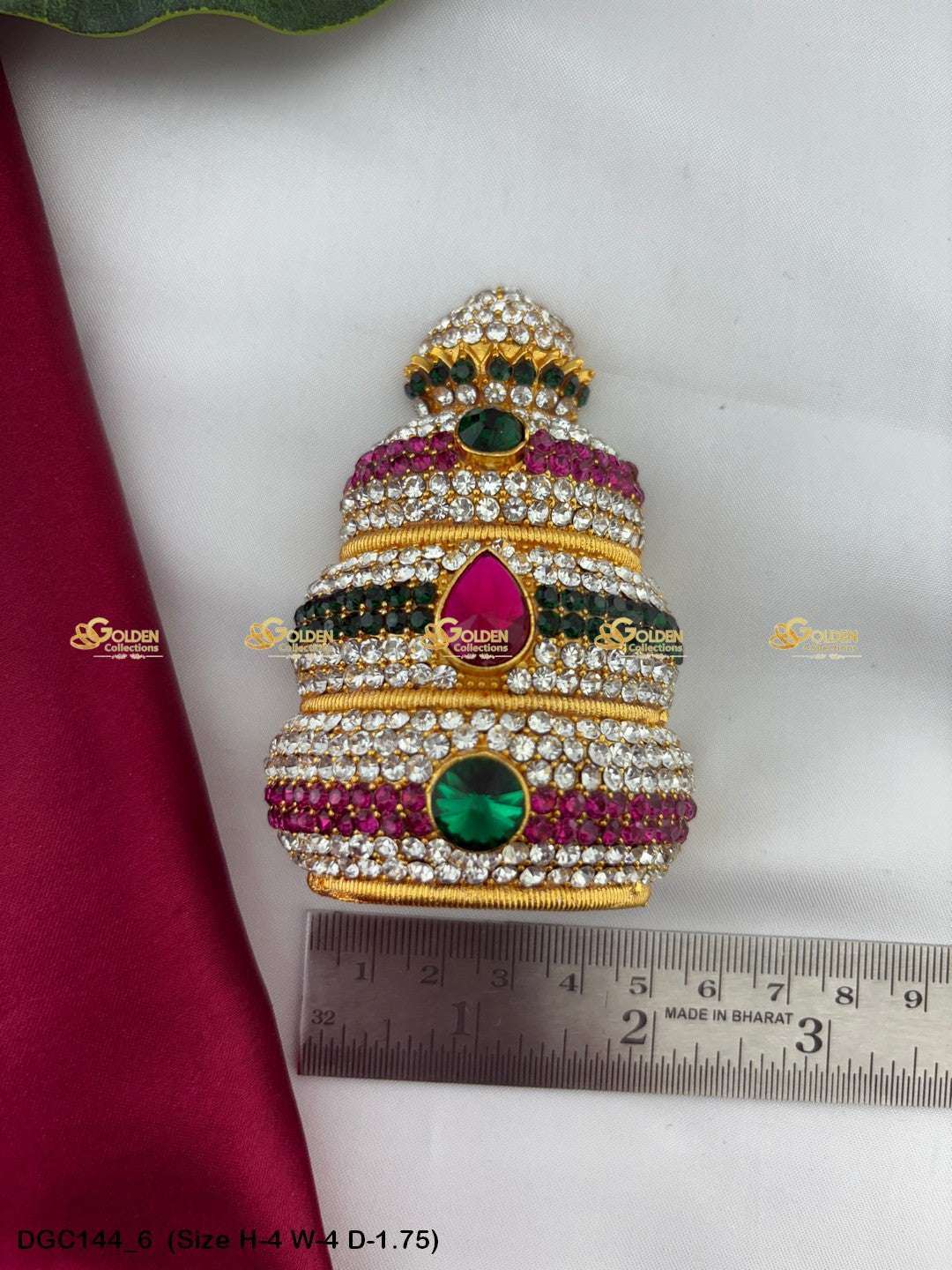 Deity Half Round Stone Crown DGC144 deity crown image 5