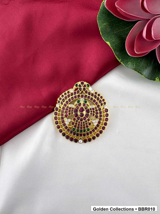 Front view of Round Real Kemp Rakodi with Top Crown Detail from Golden Collections