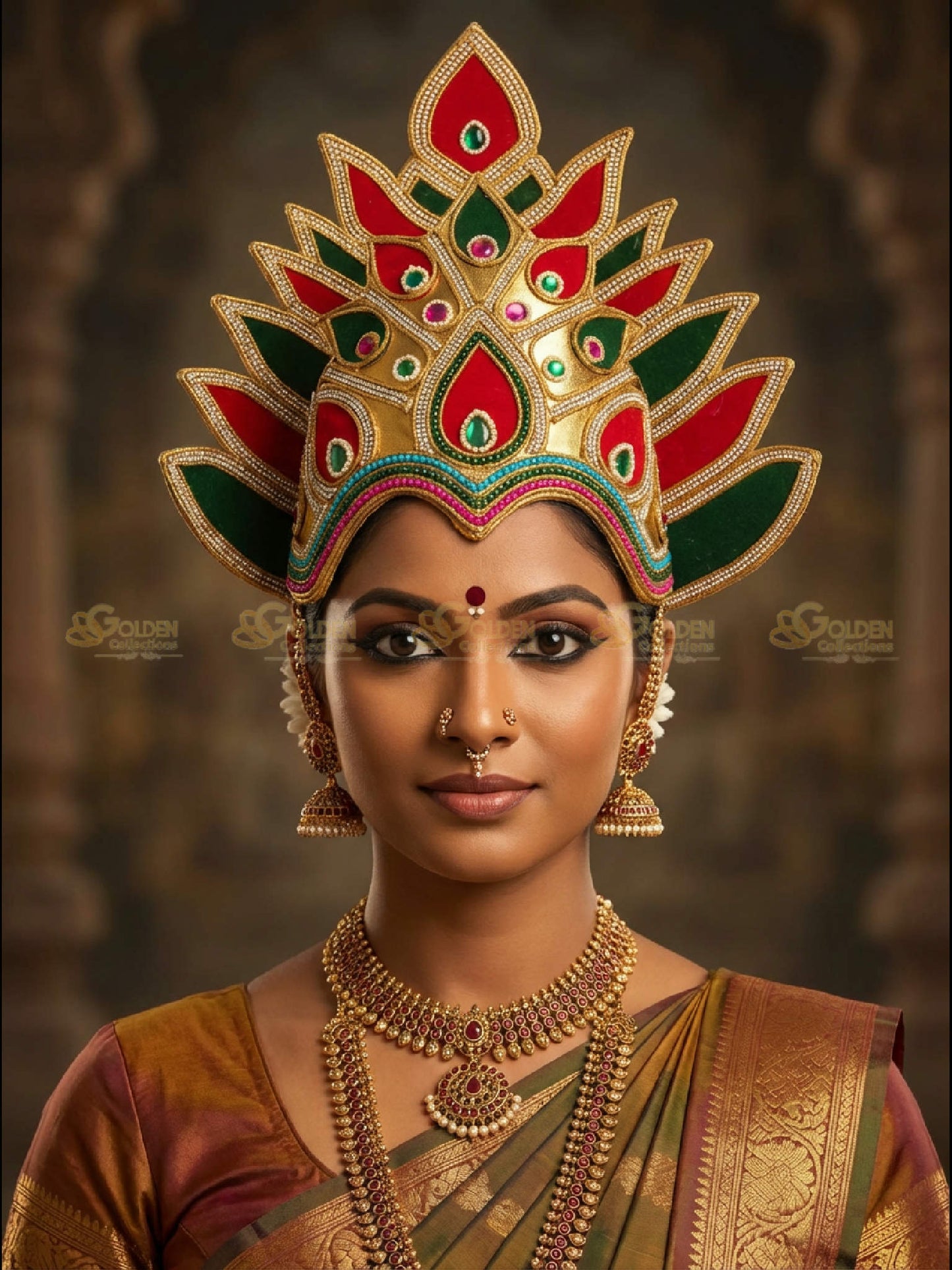 Bharatanatyam Drama Crown BDC30 drama dance crown image 2