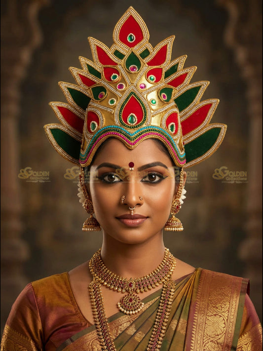 Bharatanatyam Drama Crown BDC30 drama dance crown image 2