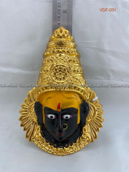 Kali Matha Face for Pooja VDF031_1 deity face for pooja alankaram image 2