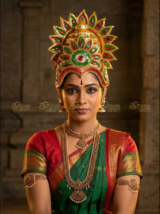 Bharatanatyam Drama Crown BDC28 drama dance crown image 2