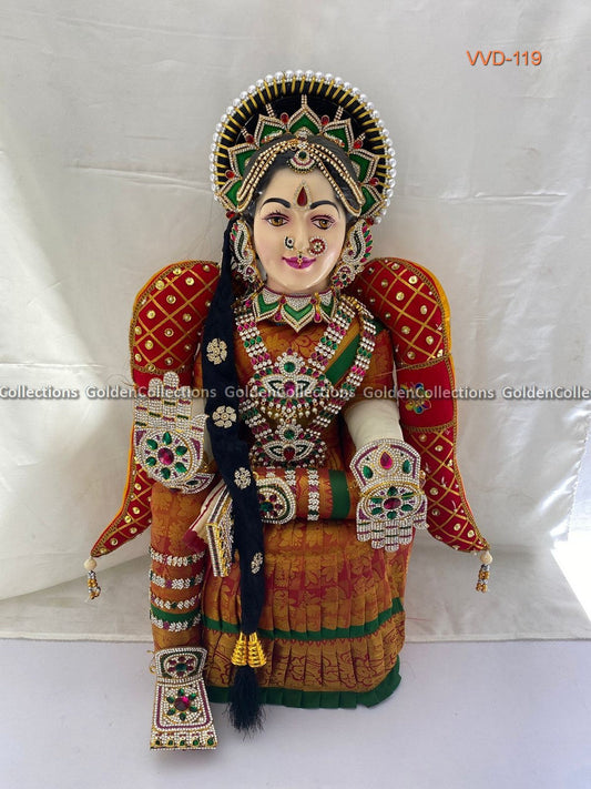 Varalakshmi Amman Idol Full Set 27 in Red VVD119 for Varalakshmi Vratham pooja image 1