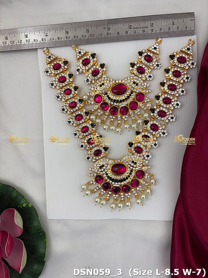 traditional deity short necklace goddess lakshmi jewellery dsn 059_2
