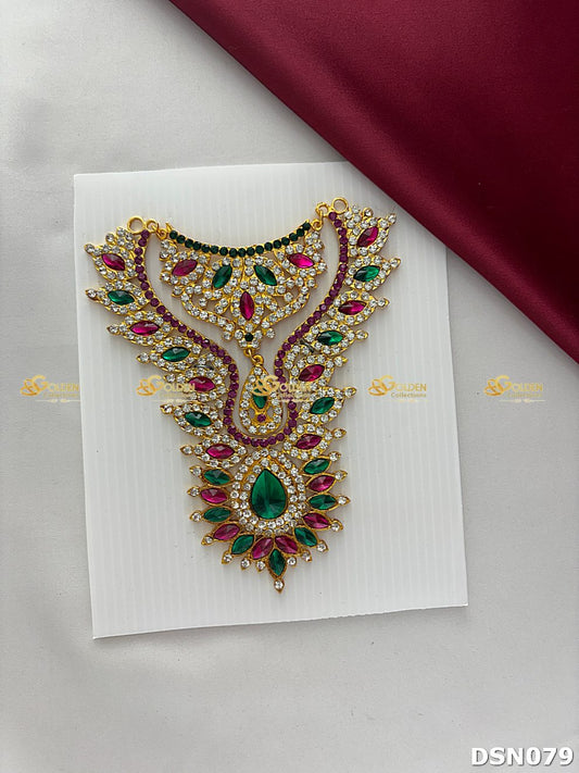 Lakshmi / Amman Chest Necklace DSN079 for Venkateshwara and goddess idol chest alankaram image 1
