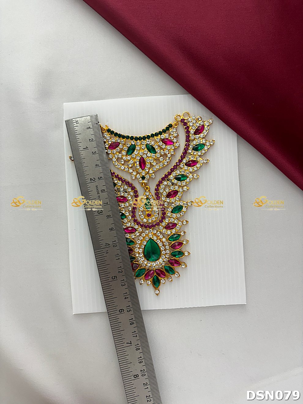 Lakshmi / Amman Chest Necklace DSN079 for Venkateshwara and goddess idol chest alankaram image 3