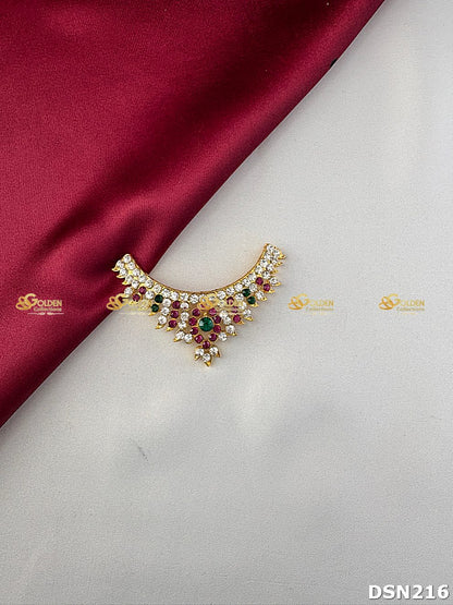 Traditional Short Necklace for Hindu Deity GoldenCollections