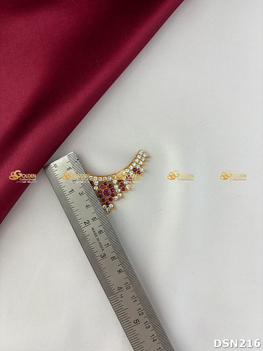 Traditional Short Necklace for Hindu Deity GoldenCollections pink