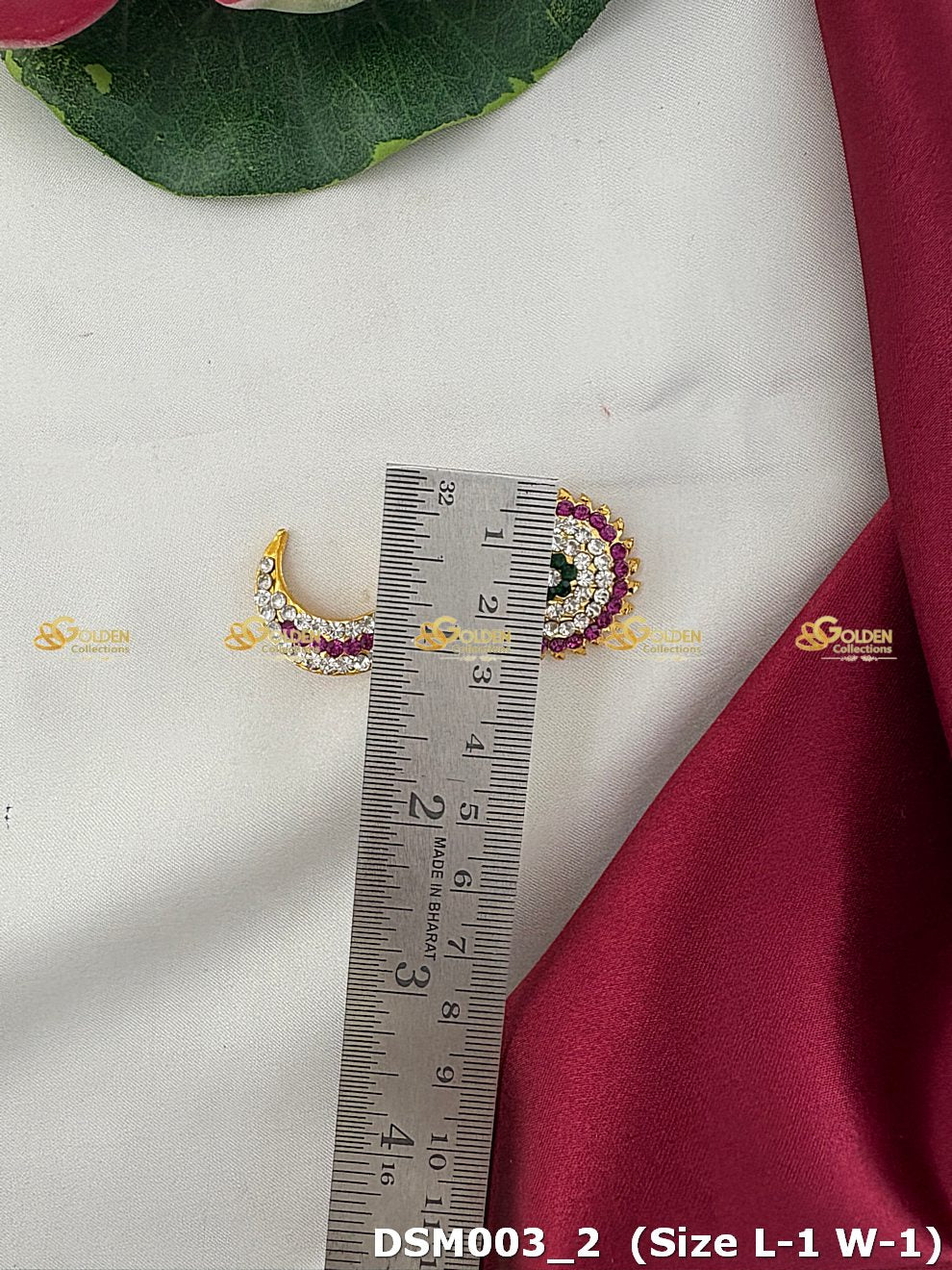 Traditional Surya Chandra Jewellery For Deities Dsm003 Image 2