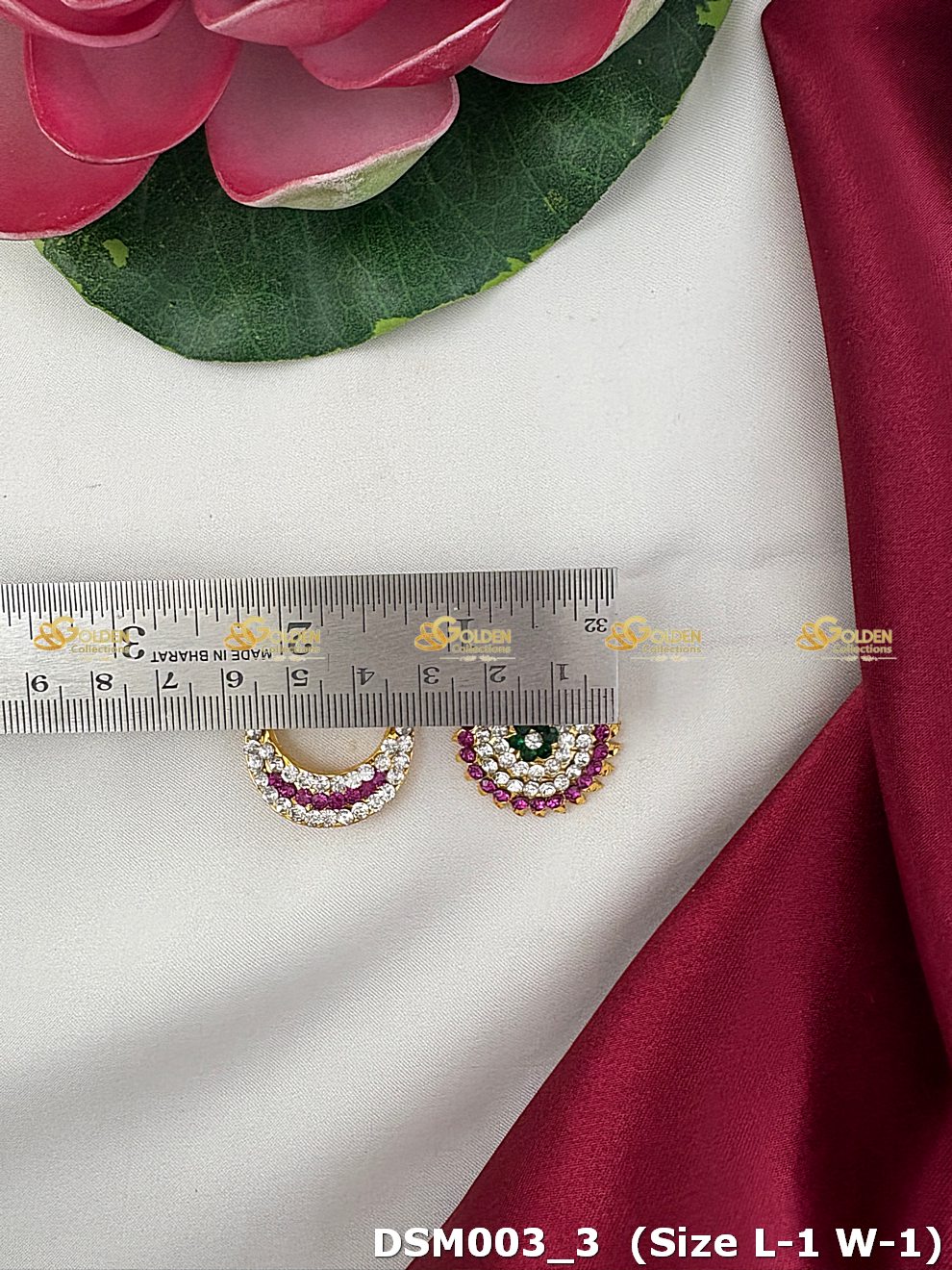 Traditional Surya Chandra Jewellery For Deities Dsm003 Image 3