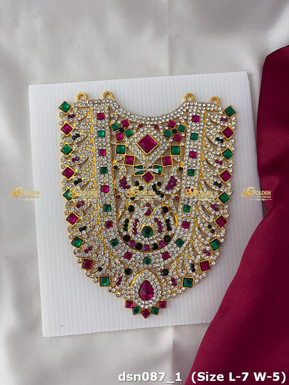 varalakshmi deity short necklace dsn 087_1