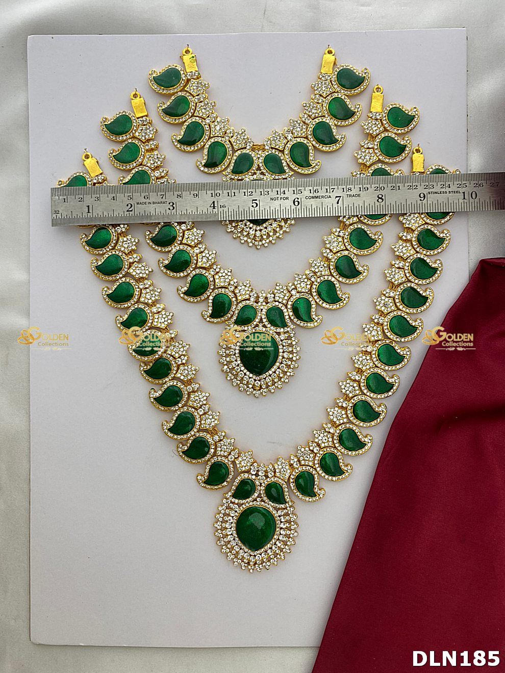 Varalakshmi 3 Step Long Haram DLN185 deity long haram image 6