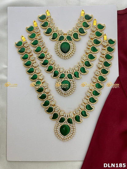 Varalakshmi 3 Step Long Haram DLN185 deity long haram image 4