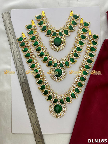 Varalakshmi 3 Step Long Haram DLN185 deity long haram image 5