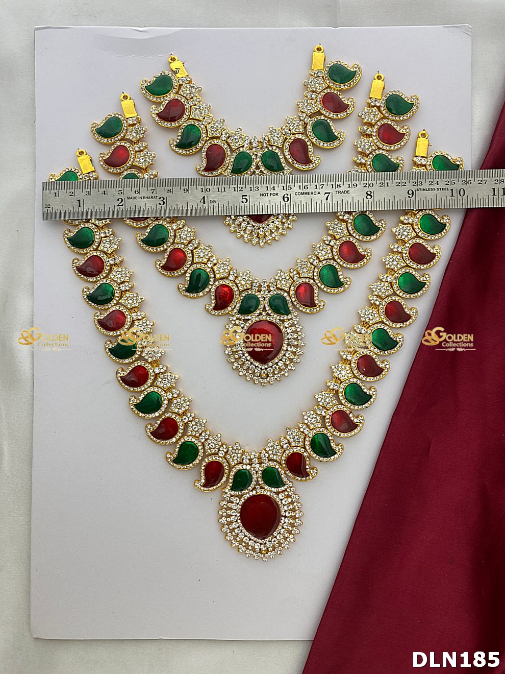 Varalakshmi 3 Step Long Haram DLN185 deity long haram image 3