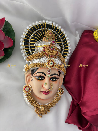Tanjore Face for Varalakshmi Idol- GoldenCollections