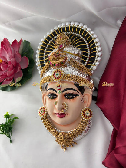 Tanjore Face for Varalakshmi Idol- GoldenCollections