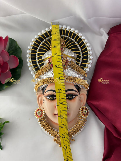 Tanjore Face for Varalakshmi Idol- GoldenCollections
