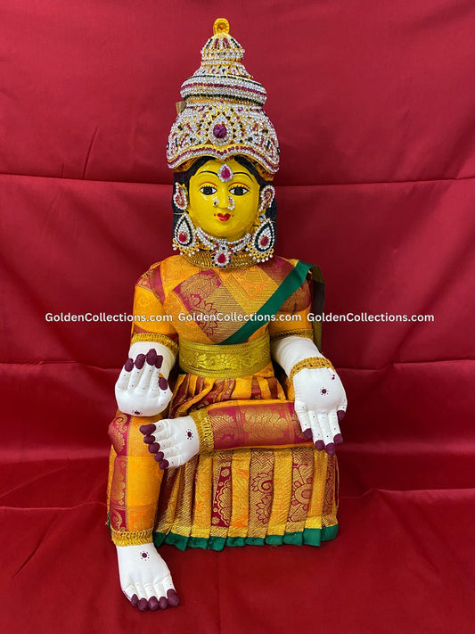 Varalakshmi Amman Idol Full Set 20 in Yellow VLD035 for Varalakshmi Vratham pooja image 1