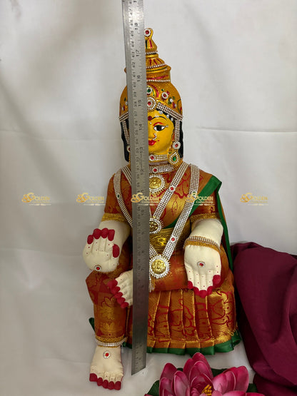Goddess Amman Doll with Complete Jewellery Goldencollections VVD-136