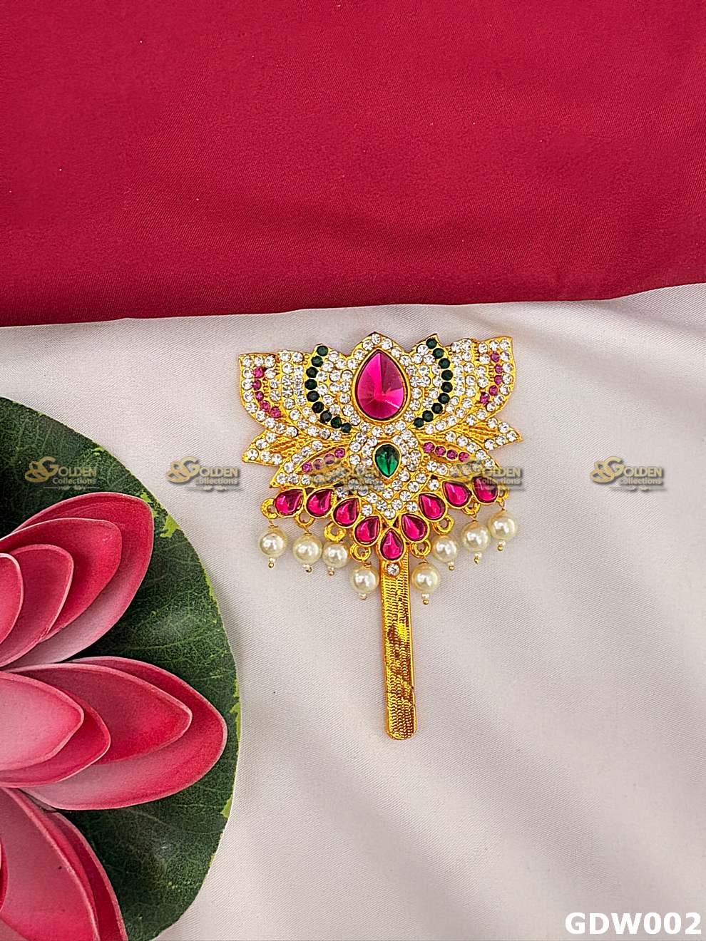 Varalakshmi Lotus Alankaram for Lakshmi idol decoration